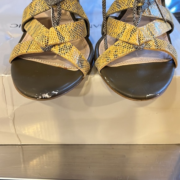 Banana Republic Laney Lace-Up Booties Sz 7 Mixed Print - Picture 6 of 6